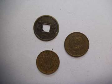 Fotos der aufgefundenen Münzen