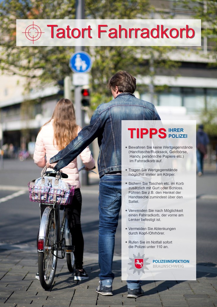 Plakat Tatort Fahrradkorb
