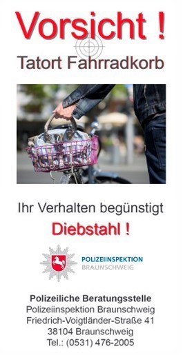 Tatort Fahrradkorb - Polizeiliche Beratungsstelle