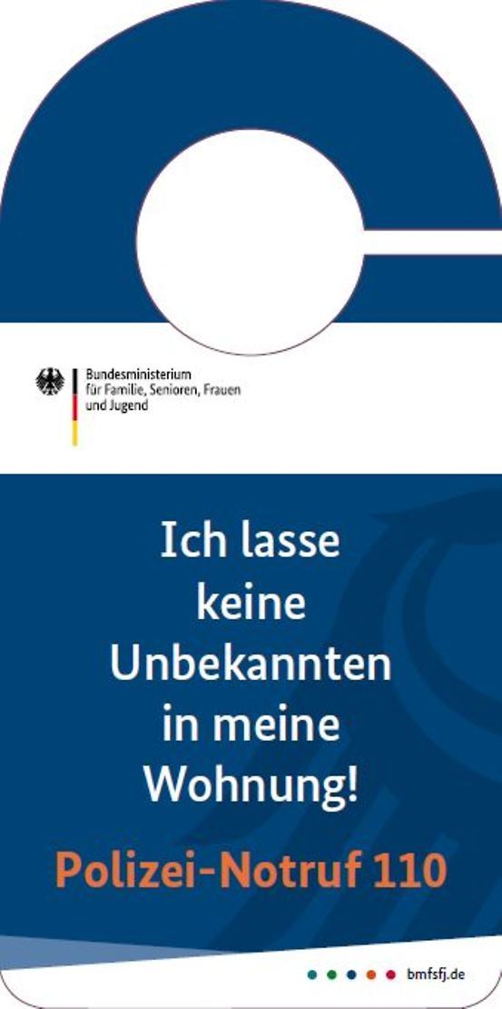 Türaufhänger-ich lasse keine Unbekannten in meine Wohnung